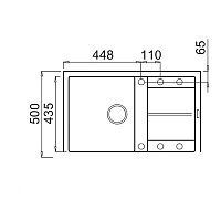 Кухонная мойка Elleci Unico 300 White K96 LKU30096 - Превью изображения №2 — Интернет-магазин ПроЗаказ