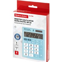 Бухгалтерский калькулятор BRAUBERG Ultra Pastel-08-LB 250513 (голубой) - Превью изображения №10 — Интернет-магазин ПроЗаказ
