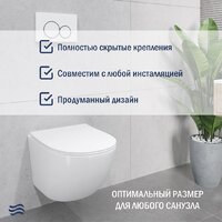 Унитаз подвесной Lauter Sulzdorf + TECE Kit 9400413 (белый с микролифтом) - Превью изображения №6 — Интернет-магазин ПроЗаказ