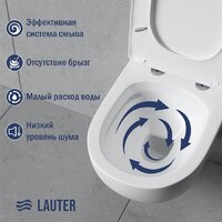 Унитаз подвесной Lauter Sulzdorf + TECE Kit 9400413 (белый с микролифтом) - Превью изображения №4 — Интернет-магазин ПроЗаказ