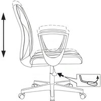 Офисное кресло Бюрократ CH-W327 (слоновая кость OR-10/белый) - Превью изображения №5 — Интернет-магазин ПроЗаказ