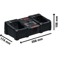 Зарядное устройство Bosch EXAL18V2-320 1600A02YG5 (18В + кейс) - Превью изображения №2 — Интернет-магазин ПроЗаказ