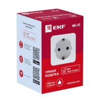 Умная розетка EKF Сonnect Wi-Fi (белый) - Превью изображения №3 — Интернет-магазин ПроЗаказ
