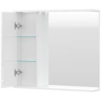  Volna Шкаф с зеркалом Joli 80 L (белый) - Превью изображения №2 — Интернет-магазин ПроЗаказ