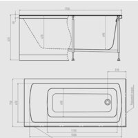 Ванна Alex Baitler Garda 170х75 - Превью изображения №5 — Интернет-магазин ПроЗаказ