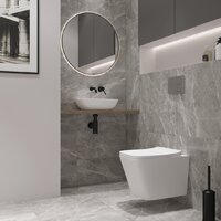 Унитаз подвесной Lauter Square 214903 + GROHE Rapid SL 38721001 + GROHE 37131000 (овальная, хром) - Превью изображения №16 — Интернет-магазин ПроЗаказ