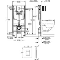 Унитаз подвесной Lauter Square 214903 + GROHE Rapid SL 38721001 + GROHE 37131000 (овальная, хром) - Превью изображения №20 — Интернет-магазин ПроЗаказ