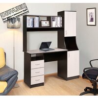 Стол Мебель-класс Партнер Левый (венге/ясень шимо светлый) - Превью изображения №3 — Интернет-магазин ПроЗаказ