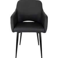 Офисный стул Бюрократ CH-380F (черный, экокожа) - Превью изображения №2 — Интернет-магазин ПроЗаказ