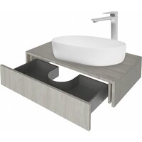  ЗОВ Тумба под умывальник Токио Премиум 60 TP60ELSPTOC2 (вяз либерти серебряный) - Превью изображения №2 — Интернет-магазин ПроЗаказ