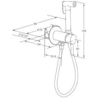 Гигиенический душ Roxen Santi 50094000-GB - Превью изображения №4 — Интернет-магазин ПроЗаказ