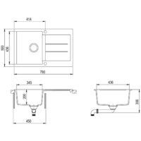 Кухонная мойка Aquasanita Tesa SQT101AW (alba 710) - Превью изображения №2 — Интернет-магазин ПроЗаказ