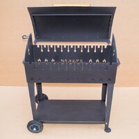 Мангал для дачи Вулкан Гриль XL 4 мм на колесах - Превью изображения №5 — Интернет-магазин ПроЗаказ