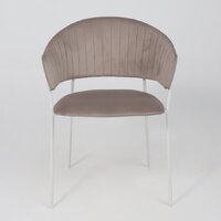 Стул с подлокотниками Алвест AV 433 (светло-коричневый бархат H-61/белый) - Превью изображения №5 — Интернет-магазин ПроЗаказ