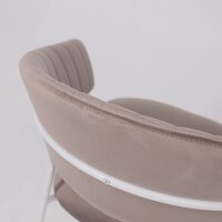 Стул с подлокотниками Алвест AV 433 (светло-коричневый бархат H-61/белый) - Превью изображения №14 — Интернет-магазин ПроЗаказ