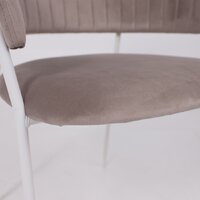 Стул с подлокотниками Алвест AV 433 (светло-коричневый бархат H-61/белый) - Превью изображения №10 — Интернет-магазин ПроЗаказ