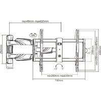 Кронштейн для телевизора Ultramounts UM909 (черный) - Превью изображения №12 — Интернет-магазин ПроЗаказ