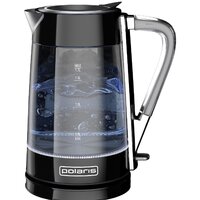 Электрический чайник Polaris PWK 1715CGL Water Way Pro (черный) - Превью изображения №2 — Интернет-магазин ПроЗаказ