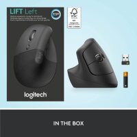 Вертикальная мышь Logitech Lift Left (графит) - Превью изображения №7 — Интернет-магазин ПроЗаказ