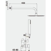Душевая система  Vieir V403563-G - Превью изображения №2 — Интернет-магазин ПроЗаказ