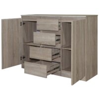 Тумба Евва Турин ТР-2D4S/S (дуб сонома) - Превью изображения №2 — Интернет-магазин ПроЗаказ