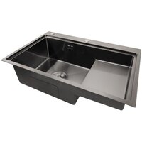 Кухонная мойка Stellar S7550NB-TU-L (нано черный, с доской) - Превью изображения №4 — Интернет-магазин ПроЗаказ