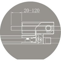 Душевая дверь Cezares SLIDER-B-1-100/110-GRIGIO-Cr - Превью изображения №8 — Интернет-магазин ПроЗаказ