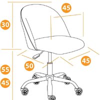 Офисное кресло TetChair Melody (флок, молочный) - Превью изображения №10 — Интернет-магазин ПроЗаказ