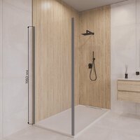 Душевая стенка RGW Z-050-2Gr 352205208-110 (серый/прозрачное стекло) - Превью изображения №2 — Интернет-магазин ПроЗаказ