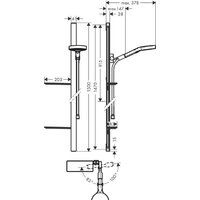 Душевой гарнитур  Hansgrohe Rainfinity 130 3jet 27674000 - Превью изображения №3 — Интернет-магазин ПроЗаказ