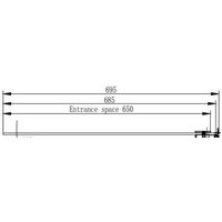 Стеклянная шторка для ванны Ambassador Bath Screens 16041101 70 - Превью изображения №5 — Интернет-магазин ПроЗаказ