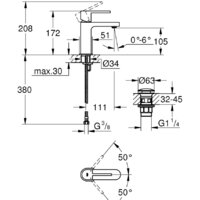 Смеситель Grohe Plus 33163003 - Превью изображения №2 — Интернет-магазин ПроЗаказ