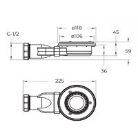 Душевой поддон BelBagno TRAY-MR-UNO-AH-120/80-35-W 120x80 - Превью изображения №8 — Интернет-магазин ПроЗаказ
