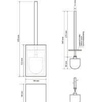 Ершик для унитаза Bemeta Vista 120113316-100 - Превью изображения №2 — Интернет-магазин ПроЗаказ