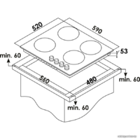 Варочная панель Schaub Lorenz SLK IY6SC3 - Превью изображения №2 — Интернет-магазин ПроЗаказ