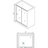 Душевая дверь RGW PA-016B 350801613-14 130 (черный/прозрачное стекло) - Превью изображения №2 — Интернет-магазин ПроЗаказ