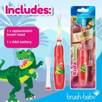 Электрическая зубная щетка Brush-Baby KidzSonic Dinosaur - Превью изображения №7 — Интернет-магазин ПроЗаказ