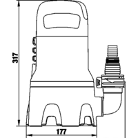 Дренажный насос Gardena 9000 (для грязной воды) - Превью изображения №4 — Интернет-магазин ПроЗаказ