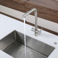 Смеситель GranFest QUARZ GF-Z5421 (нержавеющая сталь) - Превью изображения №2 — Интернет-магазин ПроЗаказ