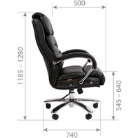 Офисное кресло CHAIRMAN 409 (экопремиум черный) - Превью изображения №5 — Интернет-магазин ПроЗаказ