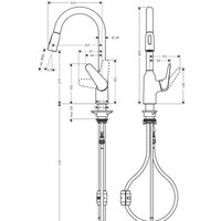 Смеситель Hansgrohe M42 M429-H220 71800000 - Превью изображения №2 — Интернет-магазин ПроЗаказ