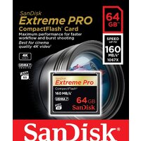 Карта памяти SanDisk Extreme Pro CompactFlash 64GB (SDCFXPS-064G-X46) - Превью изображения №3 — Интернет-магазин ПроЗаказ
