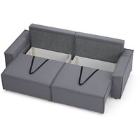 Диван Mio Tesoro Дюссельдорф 293 1.5ек-1.5ек (1173 Savanna Plus Grafit) - Превью изображения №9 — Интернет-магазин ПроЗаказ