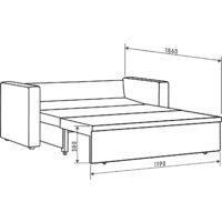 Диван Mio Tesoro Тунне SB2 (Linea Media 36 brown) - Превью изображения №8 — Интернет-магазин ПроЗаказ