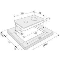 Варочная панель Krona Vento 30 BL - Превью изображения №3 — Интернет-магазин ПроЗаказ
