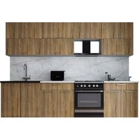 Интерлиния Мила Gloss 60-28 (дуб вотан/дуб вотан/травертин серый)