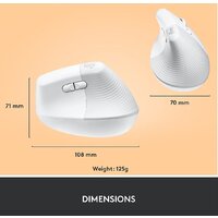 Вертикальная мышь Logitech Lift (белый) - Превью изображения №9 — Интернет-магазин ПроЗаказ