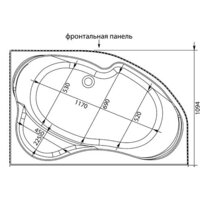 Ванна Aquanet Capri 170x110 R (с каркасом) - Превью изображения №5 — Интернет-магазин ПроЗаказ