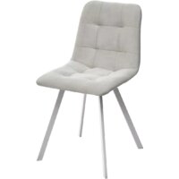 M-City Ричи 688M05747 (H-09 светло-серый велюр/белый)