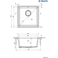 Кухонная мойка Deante ZQA_T10A - Превью изображения №2 — Интернет-магазин ПроЗаказ